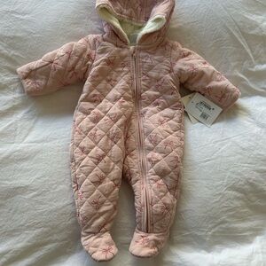 Nordstrom Pink Quilted Baby Bodysuit
